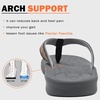 KuaiLu Mens Flip Flops Comfortable Arch Support Waterproof Thong Sandals(Wood-like Grey)