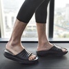 KuaiLu Mens Orthotic Recovery Sandals Arch Support Slides Plantar Fasciitis(Black)