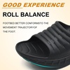 KuaiLu Mens Orthotic Recovery Sandals Arch Support Slides Plantar Fasciitis(Black)