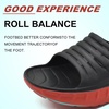 KuaiLu Mens Orthotic Recovery Sandals Arch Support Slides Plantar Fasciitis(Black/Red)