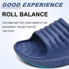 KuaiLu Mens Orthotic Recovery Sandals Arch Support Slides Plantar Fasciitis(Blue)
