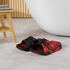 KuaiLu Mens Orthotic Recovery Sandals Arch Support Slides Plantar Fasciitis(Camo-red Black)