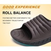KuaiLu Mens Orthotic Recovery Sandals Arch Support Slides Plantar Fasciitis(Chestnut)