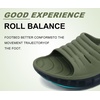 KuaiLu Mens Orthotic Recovery Sandals Arch Support Slides Plantar Fasciitis(Green Black)