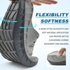 KuaiLu Mens Orthotic Recovery Sandals Arch Support Slides Plantar Fasciitis(Grey)