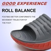 KuaiLu Mens Orthotic Recovery Sandals Arch Support Slides Plantar Fasciitis(Grey Red)
