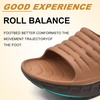 KuaiLu Mens Orthotic Recovery Sandals Arch Support Slides Plantar Fasciitis(Khaki Brown)