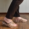 KuaiLu Mens Orthotic Recovery Sandals Arch Support Slides Plantar Fasciitis(Tan)