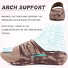 KuaiLu Mens Orthotic Recovery Sandals Arch Support Slides Plantar Fasciitis(Tan)