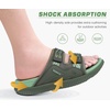 KuaiLu Mens Orthotic Sandals Arch Support Cushion Recovery Walking Slides(Green)