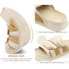 KuaiLu Mens Orthotic Sandals Comfort Arch Support Fabric Sandal Slippers(Beige White)