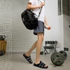 KuaiLu Mens Orthotic Sandals Comfort Arch Support Fabric Sandal Slippers(Black)