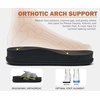 KuaiLu Mens Orthotic Sandals Comfort Arch Support Fabric Sandal Slippers(Black)