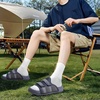 KuaiLu Mens Orthotic Sandals Comfort Arch Support Fabric Sandal Slippers(Dark Grey)