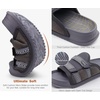KuaiLu Mens Orthotic Sandals Comfort Arch Support Fabric Sandal Slippers(Dark Grey)