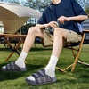 KuaiLu Mens Orthotic Sandals Comfort Arch Support Fabric Sandal Slippers(Dark Grey)