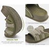 KuaiLu Mens Orthotic Sandals Comfort Arch Support Fabric Sandal Slippers(Green)