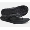 KuaiLu Mens Sport Flip Flops Orthotic Thong Sandals With Arch Support(Black)