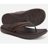 KuaiLu Mens Sport Flip Flops Orthotic Thong Sandals With Arch Support(Brown)