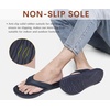 KuaiLu Mens Sport Flip Flops Orthotic Thong Sandals With Arch Support(Dark Blue)