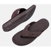 KuaiLu Mens Sport Flip Flops Orthotic Thong Sandals With Arch Support(Fashion Brown)
