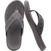 KuaiLu Mens Sport Flip Flops Orthotic Thong Sandals With Arch Support(Fashion Grey)