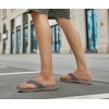 KuaiLu Mens Sport Flip Flops Orthotic Thong Sandals With Arch Support(Fashion Grey)