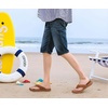 KuaiLu Mens Sport Flip Flops Orthotic Thong Sandals With Arch Support(Fashion Khaki)