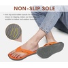 KuaiLu Mens Sport Flip Flops Orthotic Thong Sandals With Arch Support(Orange)