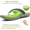 KuaiLu Mens Sport Flip Flops Orthotic Thong Sandals With Arch Support(Turquoise)