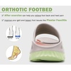 KuaiLu Recovery Sandals Women With Comfortable Arch Support Sport Slides(Apricot Green)