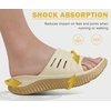 KuaiLu Recovery Sandals Women With Comfortable Arch Support Sport Slides(Beige Khaki)