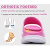KuaiLu Recovery Sandals Women With Comfortable Arch Support Sport Slides(Pink White)