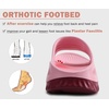 KuaiLu Recovery Sandals Women With Comfortable Arch Support Sport Slides(Pink Wine)