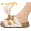 KuaiLu Women’s Orthotic Arch Support Slippers(Beige White)