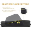 KuaiLu Women’s Orthotic Arch Support Slippers(Black)