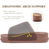 KuaiLu Women’s Orthotic Arch Support Slippers(Brown)