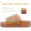 KuaiLu Women’s Orthotic Arch Support Slippers(Camel)