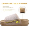 KuaiLu Women’s Orthotic Arch Support Slippers(Camel Brown (Adjustable))