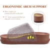 KuaiLu Women’s Orthotic Arch Support Slippers(Coffee Brown (Adjustable))