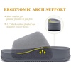 KuaiLu Women’s Orthotic Arch Support Slippers(Grey)