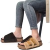 KuaiLu Women’s Orthotic Arch Support Slippers(Plush Brown)