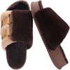KuaiLu Women’s Orthotic Arch Support Slippers(Plush Brown)