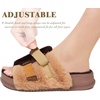 KuaiLu Women’s Orthotic Arch Support Slippers(Plush Brown)