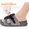 KuaiLu Women’s Orthotic Arch Support Slippers(Plush Grey)