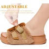 KuaiLu Women’s Orthotic Arch Support Slippers(Plush Khaki)