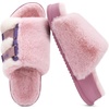 KuaiLu Women’s Orthotic Arch Support Slippers(Plush Pink)