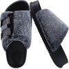 KuaiLu Women’s Orthotic Arch Support Slippers(Vogue Black (Adjustable))