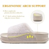 KuaiLu Women’s Orthotic Arch Support Slippers(White (Adjustable))