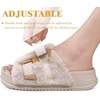 KuaiLu Women’s Orthotic Arch Support Slippers(White (Adjustable))